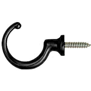 Haak 1505 Zwart 50 mm
