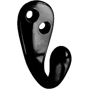 Kapstokhaak 81 Zwart Lak 35mm