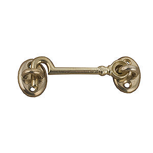 Kajuithaak 605 Messing Gepolijst met lak 70 mm