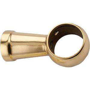 Leuninghouder 327 Messing Gepolijst met lak 33mm