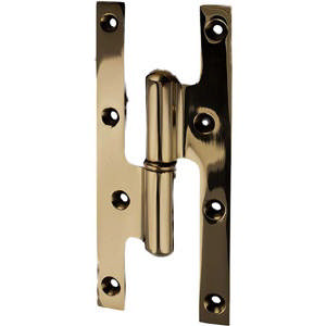 Scharnier 0832 Rechts Messing Gepolijst Zonder Lak 190X80