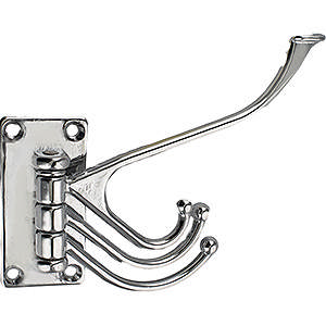 Hoedenhaak 1061 met 3 draaibare haken Kr