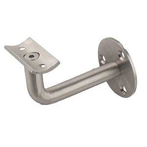 Leuninghouder rond+plat RS Ø55xø14mm 80x40mm