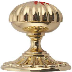 Deurknop 168 Messing Gepolijst Ongelakt 70 mm