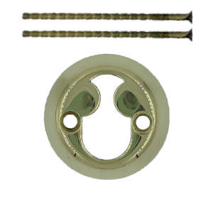 Cilinderring Rococo Messing Gepolijst Zonder lak 8 mm Ø50