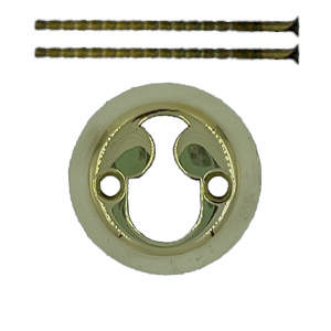 Cilinderring Rococo Messing Gepolijst Zonder Lak 16mm Ø50