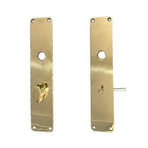 Lange bordenset LR45 G WC Ruko cc69 Messing Gepolijst Zonder lak Ø15 220x45x2mm