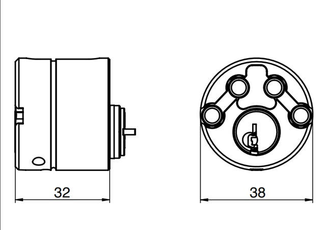 Cilinder. RB3613 met accessoires Trommel Rfl/ST