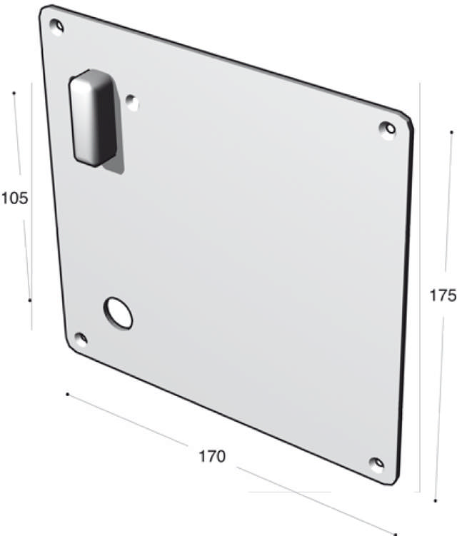 Ruko-Line Bedrijfsbord, met draaier m. cil