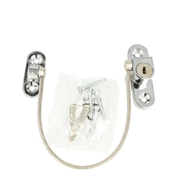 VENSTERSLOT, OVAAL MODEL, VERCHROOMD, M/SS-304 DRAAD - 190MM