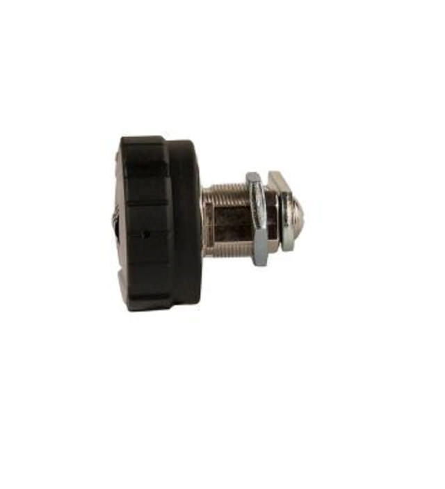 Siso codeslot Ø44MM zwart/grijs 19x16 mm met 15 mm schroefdraadlengte.