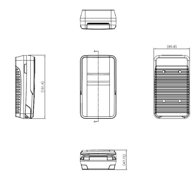 Sleutelkastje Box met LED, 4 rolcodes