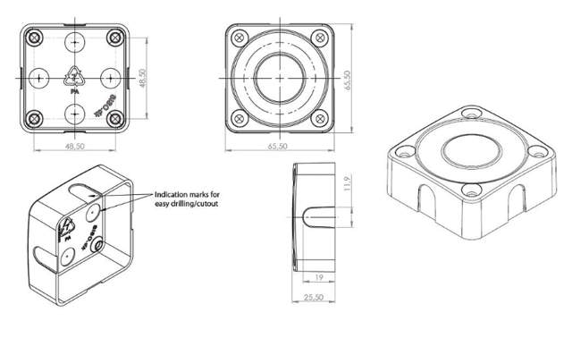 Siso deksel t/m Mifare1 kastslot